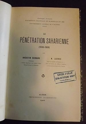 La pénétration saharienne (1830-1906)