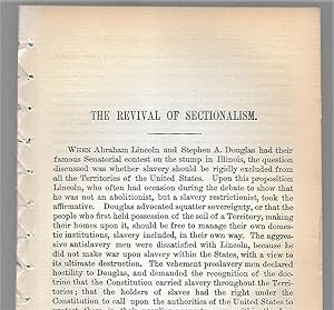 Seller image for The Revival Of Sectionalism for sale by Legacy Books II