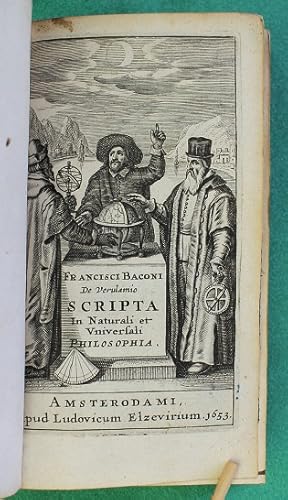 Scripta in naturali et universali philosophia. W.frontispice & folding table.