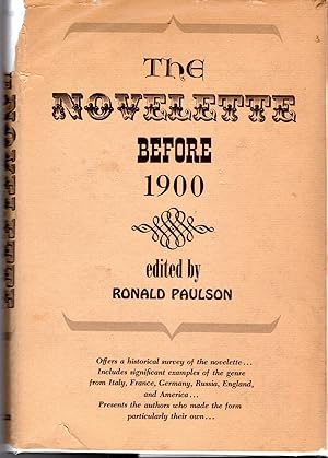 Seller image for The Novelette Before 1900 for sale by Dorley House Books, Inc.