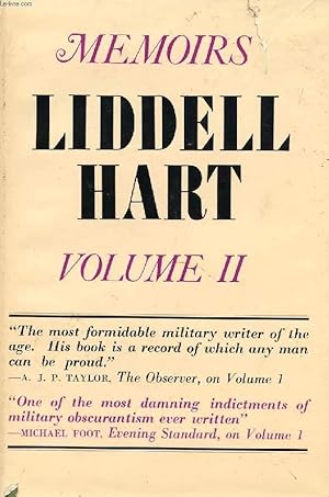 Seller image for THE MEMOIRS OF CAPTAIN LIDDELL HART, VOLUME II for sale by Le-Livre