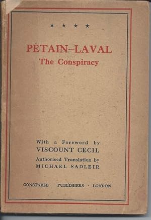 Petain - Laval : The Conspiracy