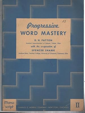 Seller image for Progressive Word Mastery Manuscript II for sale by Recycled Books & Music