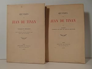 Oeuvres de Jean de Tinan tome 1 et tome 2