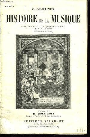 Seller image for HISTOIRE DE LA MUSIQUE TOME I for sale by Le-Livre