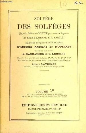 Image du vendeur pour SOLFEGE DES SOLFEGES VOLUME mis en vente par Le-Livre