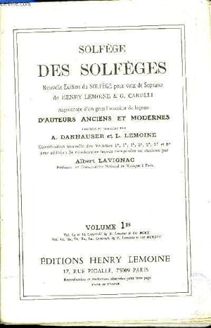 Image du vendeur pour SOLFEGE DES SOLFEGES VOLUME 1B mis en vente par Le-Livre