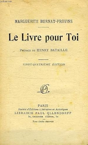 Image du vendeur pour LE LIVRE POUR TOI mis en vente par Le-Livre