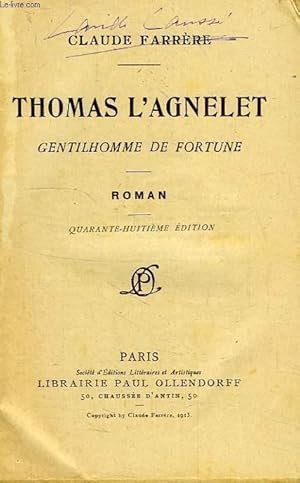 Bild des Verkufers fr THOMAS L'AGNELET, GENTILHOMME DE FORTUNE zum Verkauf von Le-Livre