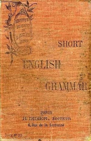 Bild des Verkufers fr SHORT ENGLISH GRAMMAR zum Verkauf von Le-Livre