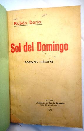 Imagen del vendedor de SOL DE DOMINGO - POESAS INDITAS a la venta por Libros Tresvegas