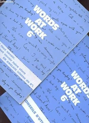 Seller image for WORDS AT WORK - EN 2 VOLUMES : VOCABULARY + CONSEILS D'UTILISATION. for sale by Le-Livre