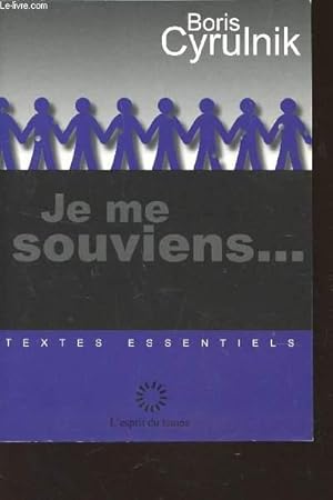 Bild des Verkufers fr JE ME SOUVIENS. / COLLECTION TEXTES ESSENTIELS. zum Verkauf von Le-Livre