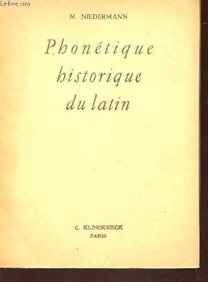 Bild des Verkufers fr MORPHOLOGIE HISTORIQUE DU LATIN / 4e EDITION. zum Verkauf von Le-Livre