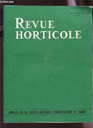 Seller image for REVUE HORTICOLE - JUILLET-AOUT 1963 - N2.254 / LES PETNIAS, VARIETES ET CULURE - LA CULTURE DE L'ASPARAGUS DANS LAPLES MARITIMES - CULTURE DU CONCOMBRE EN SERRE ETC. for sale by Le-Livre
