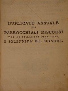 Duplicato annuale di Parrocchiali Discorsi per le domeniche dell?Anno e Solennità del Signore, ad...