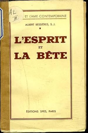 Seller image for L'ESPRIT ET LA BTE. for sale by Le-Livre