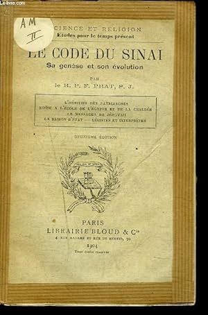 Seller image for LE CODE DU SINA. SA HGENESE ET SON EVOLUTION. for sale by Le-Livre