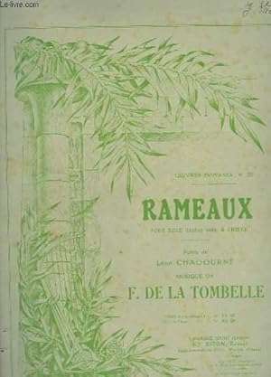 Imagen del vendedor de RAMEAUX - POUR SOLO - ORGUE + TOUTES VOIX & CHOEUR. a la venta por Le-Livre