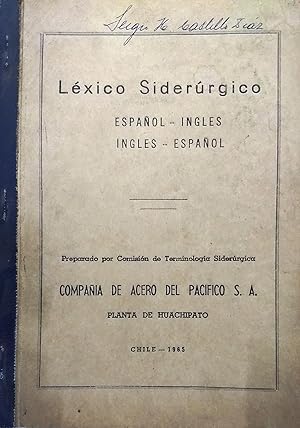 Léxico Siderúrgico. Español-inglés / Inglés-español