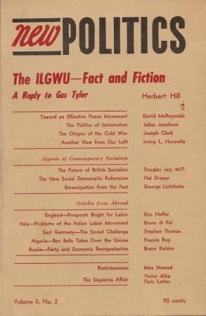 Immagine del venditore per New Politics: A Journal of Socialist Thought - Volume II, No. 2, Whole No. 6., Winter 1963 venduto da Works on Paper