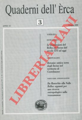 Quaderni dell'Erca. Rivista semestrale di letteratura. storia, scienze umane e naturali per la va...