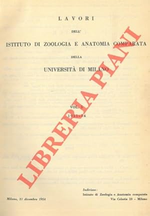 Lavori dell'Istituto di Zoologia e Anatomia Comparata della Università di Milano.