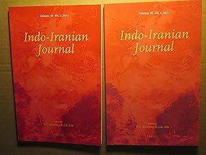 Seller image for Indo-Iranian Journal, Volume 56, No.s 1 ; & 2 [2013] for sale by Expatriate Bookshop of Denmark