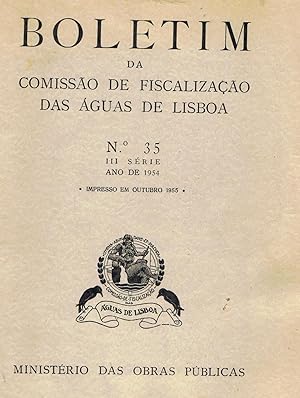 Image du vendeur pour BOLETIM DA COMISSO DE FISCALIZAAO DAS AGUAS DE LISBOA N 35. mis en vente par Librera Torren de Rueda