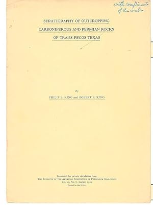 Image du vendeur pour Stratigraphy of Outcropping Carboniferous and Permian Rocks of Trans-Pecos Texas mis en vente par ReREAD Books & Bindery