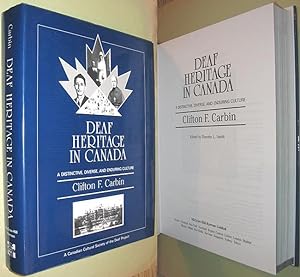Immagine del venditore per Deaf Heritage in Canada: A Distinctive, Diverse, and Enduring Culture venduto da Alex Simpson