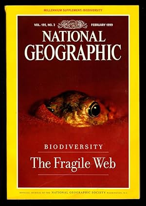 Image du vendeur pour The National Geographic Magazine / February, 1999. Biodiversity:Taking Stock of Life; Variety of Life; Under Antarctic Ice; Forest Elephants; Diatoms; Ants and Plants mis en vente par Singularity Rare & Fine