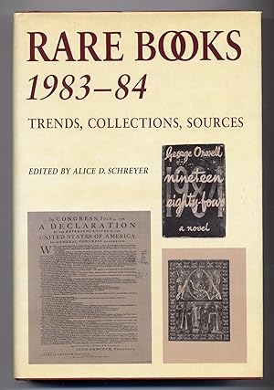 Bild des Verkufers fr Rare Books 1983-84: Trends, Collections, Sources zum Verkauf von Between the Covers-Rare Books, Inc. ABAA