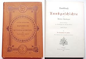 Handbuch Der Kunstgeschichte III Neuere Zeit 1 Teil - Die Renaissance in Italien. Mit 307 Abbildu...