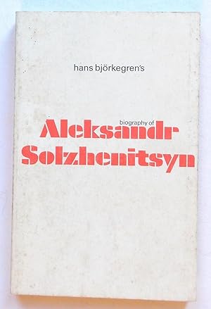 Bild des Verkufers fr Aleksandr Solzhenitsyn A Biography zum Verkauf von Transformer
