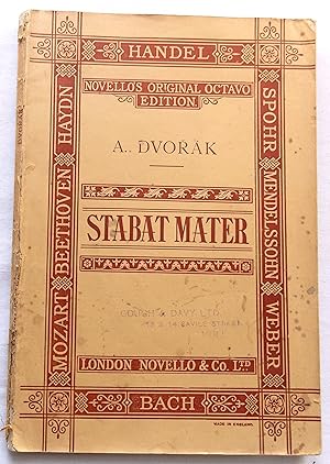 Stabat Mater for Soli, Chorus and Orchestra Op.58 Novello's Original Octavo Edition