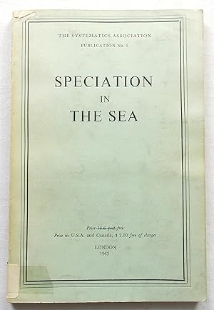 Speciation in the Sea - A Symposium for the Systematics Association