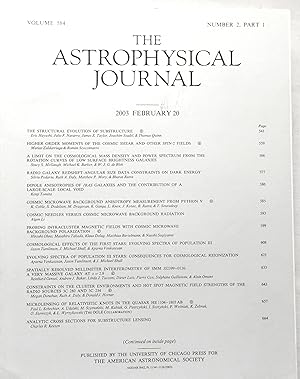 The Astrophysical Journal Vol. 584 Number 2 Part 1 and Number 2 Part 2 Letters, 2003 February
