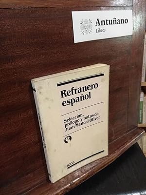Bild des Verkufers fr Refranero Espaol zum Verkauf von Libros Antuano