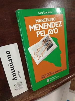 Imagen del vendedor de Marcelino Menendez Pelayo a la venta por Libros Antuano