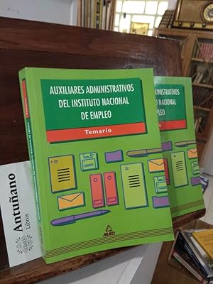 Imagen del vendedor de Auxiliares administrativos del instituto nacional de empleo (Temario y Test) a la venta por Libros Antuano