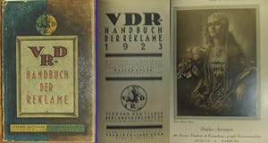 VDR Handbuch der Reklame 1923 im Auftrage des Verbandes deutscher Reklamefachleute e.V. bearbeite...