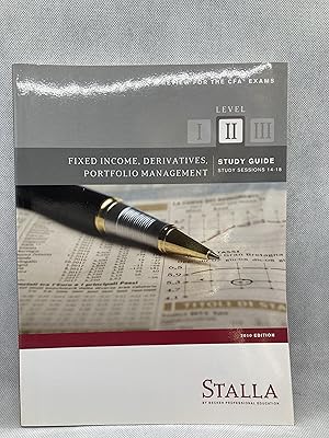 Image du vendeur pour Reveiw for CFA Exams; Fixed Income, Derivaties, Portfolio Management Study Guide Study Sessions 14-18 Level 2 mis en vente par Dan Pope Books