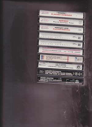[10 Audio cassettes still in original shrink wrap, no duplicates] 3 Placido Domingo; 4 Luciano Pa...
