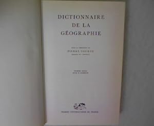Bild des Verkufers fr Dictionnaire de la Geographie. Troisieme Edition. zum Verkauf von Antiquariat Bookfarm