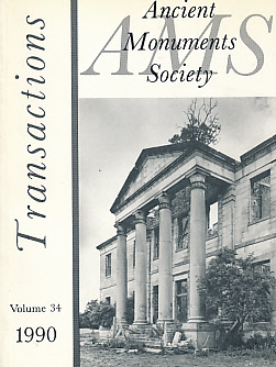 Seller image for Transactions of the Ancient Monuments Society. Volume 34. 1990 for sale by Barter Books Ltd