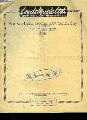Seller image for SOMEWHERE, SOMEHOW, SOMEDAY for sale by Le-Livre