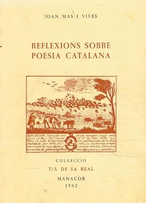 Seller image for Reflexions sobre poesia catalana for sale by Librera Cajn Desastre