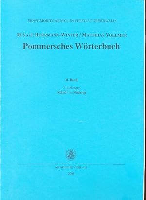 Immagine del venditore per Pommersches Wrterbuch. I. Band, 8. Lieferung: Fiet - Gwelteiken. Schsische Akademie der Wissenschaften zu Leipzig. Kommission fr die Mundartwrterbcher. venduto da Fundus-Online GbR Borkert Schwarz Zerfa