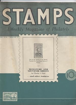 Stamps: a Weekly Magazine of Philately, Volume 22, No. 1, Whole No. 277; January 1, 1938